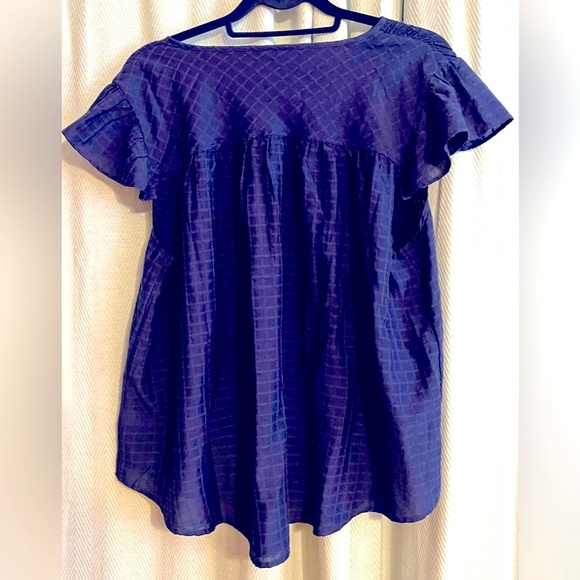 Navy Blue Women's Top - Picture 2 of 3